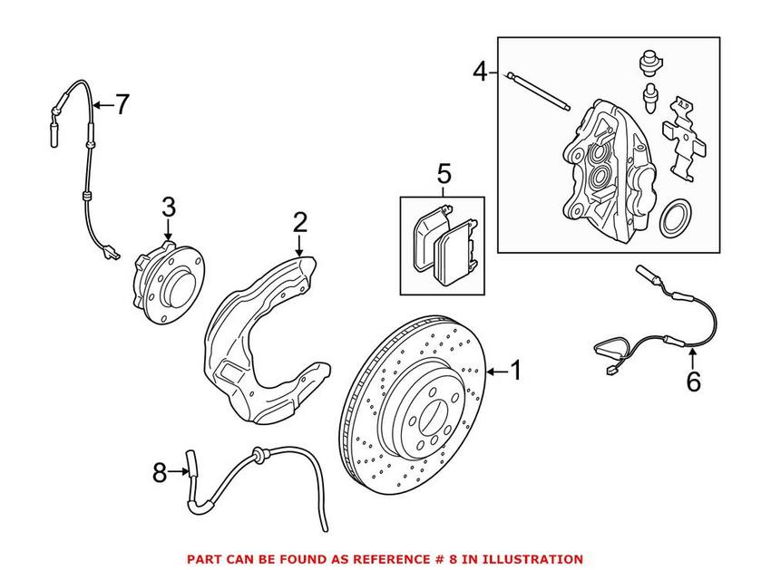 BMW Brake Hose - Front 34306851146